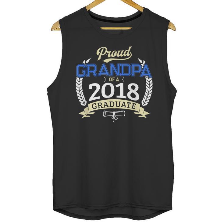 Proud Grandpa Of 2018 Senior Shirt Graduation Grad Unisex Tank Top