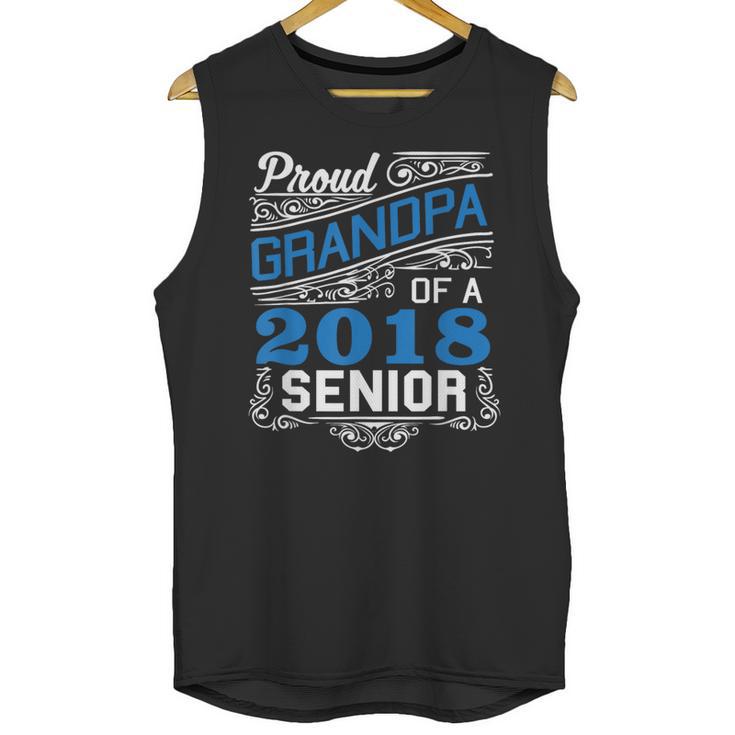 Proud Grandpa Of 2018 Senior T-Shirt Student Graduation Unisex Tank Top