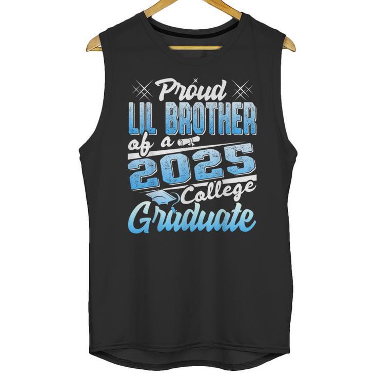 Proud Lil Brother Of 2025 Graduate College Shirt Graduation Unisex Tank Top