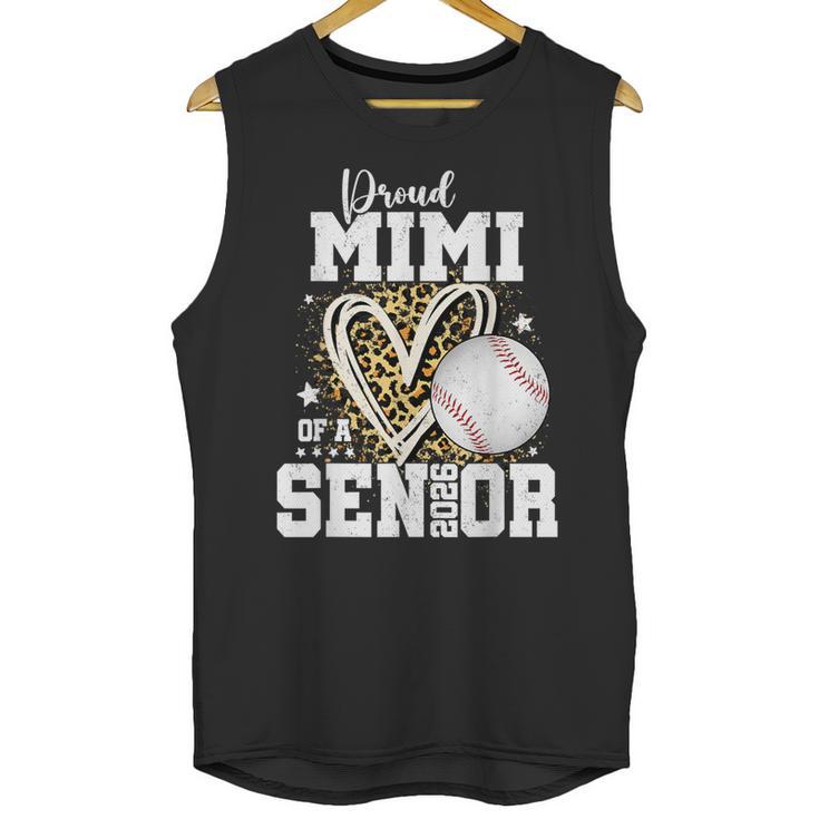 Proud Mimi Of A 2026 Senior Baseball Graduation Leopard Unisex Tank Top