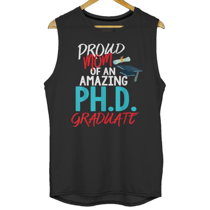 Proud Mom PhD Doctoral Graduation Doctorate Degree Unisex Tank Top