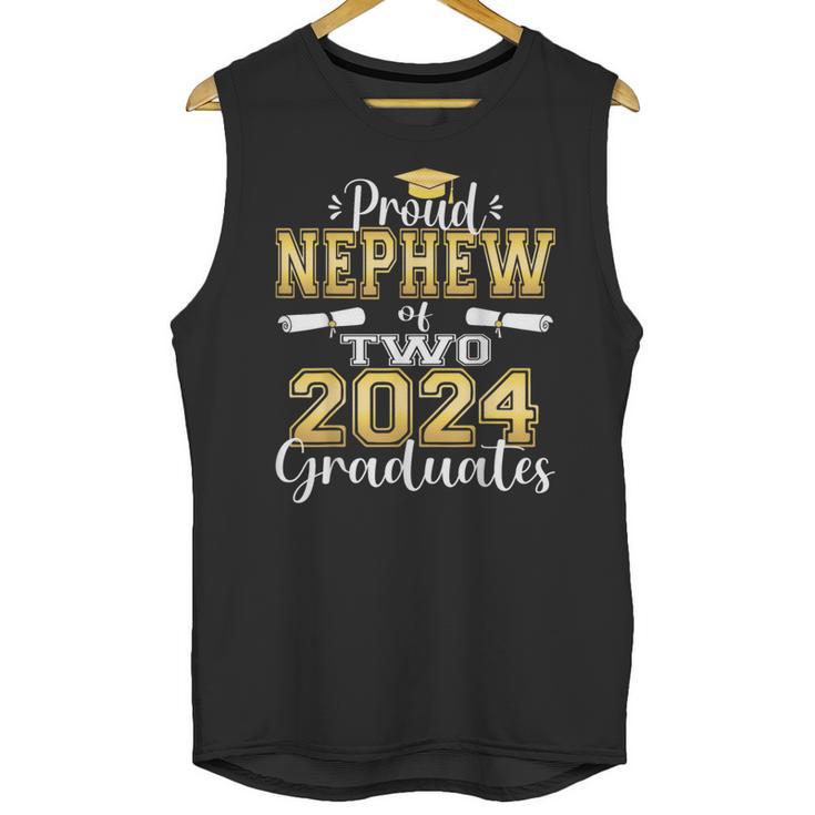 Proud Nephew Of Two 2024 Graduate Class 2024 Graduation Unisex Tank Top