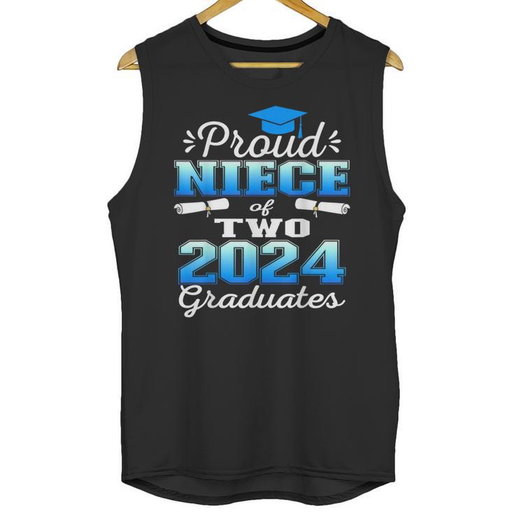 Proud Niece Of Two 2024 Graduate Class 2024 Graduation Unisex Tank Top