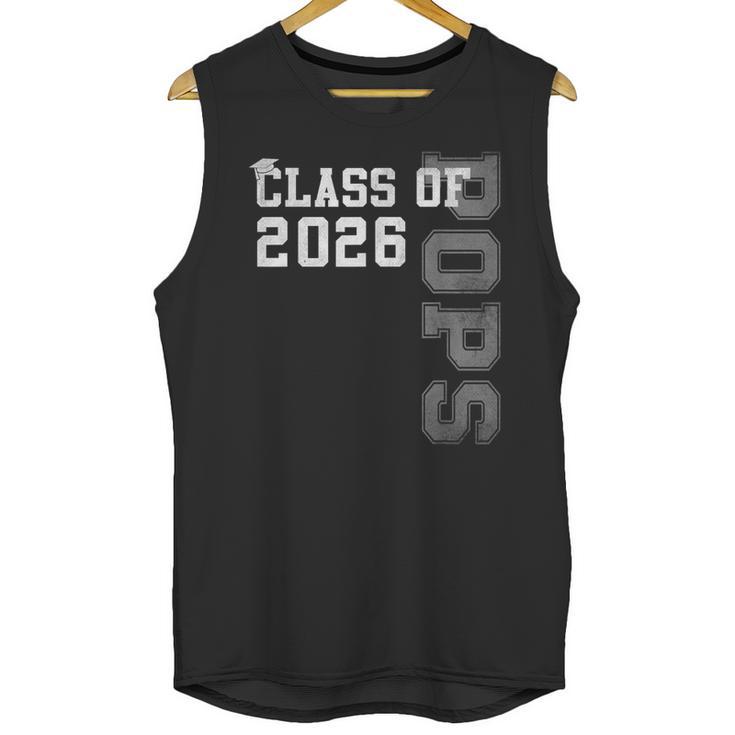 Proud Pops Of A 2026 Graduate Grad Senior Graduation Unisex Tank Top