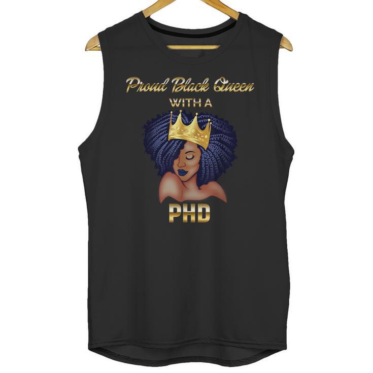 Proud Queen PhD Doctorate Degree Graduation T-Shirt Unisex Tank Top