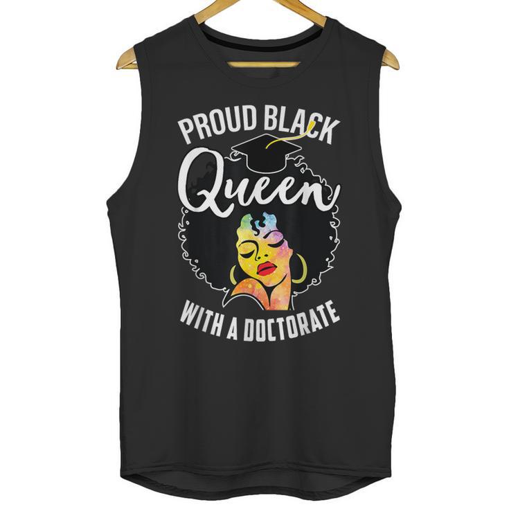 Proud Queen PhD Doctorate Degree Graduation Woman Girl Unisex Tank Top