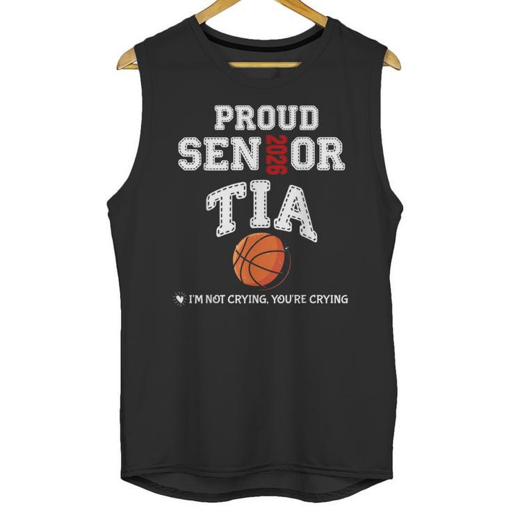 Proud Senior Tia 2026 Graduation Basketball Player Unisex Tank Top