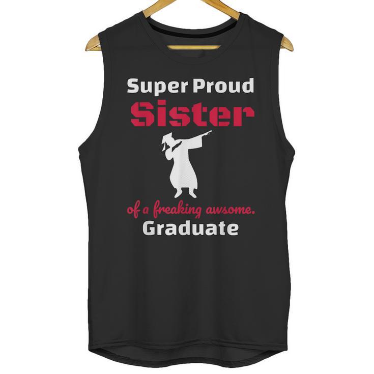 Proud Sister Of 2018 Graduate Dabbing Graduation Unisex Tank Top