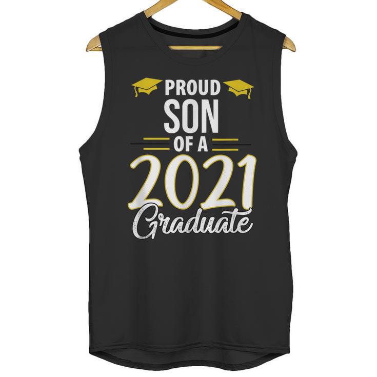 Proud Son Of A 2021 Graduate Graduation Clothes MBA PhD Unisex Tank Top