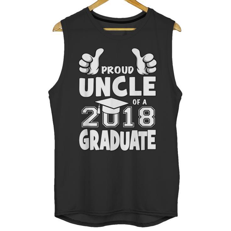 Proud Uncle Of A 2018 Graduate Senior Graduation Shirt Unisex Tank Top
