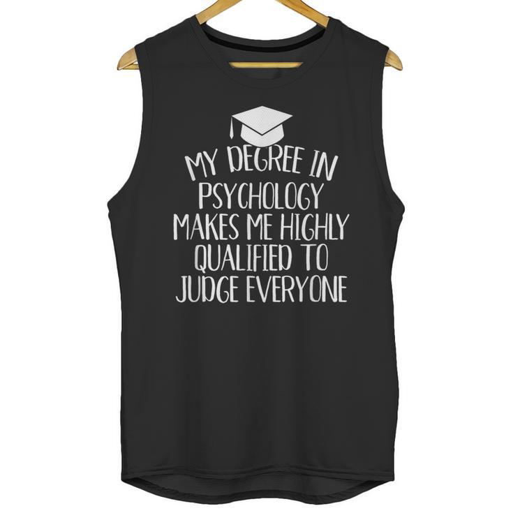 Psychology Major Graduation Unisex Tank Top