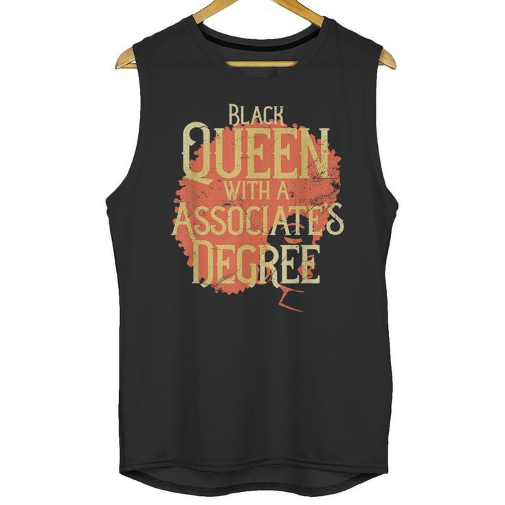 Queen Associate Degree Afrocentric Graduation T Shirt Unisex Tank Top