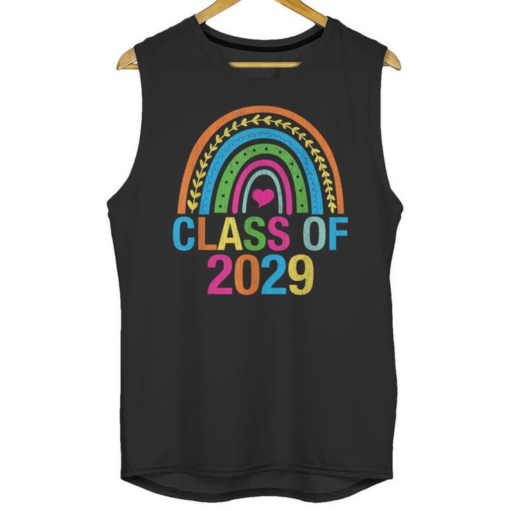 Rainbow Senior 2029 Shirt Class Of 2029 Cute Graduation Unisex Tank Top