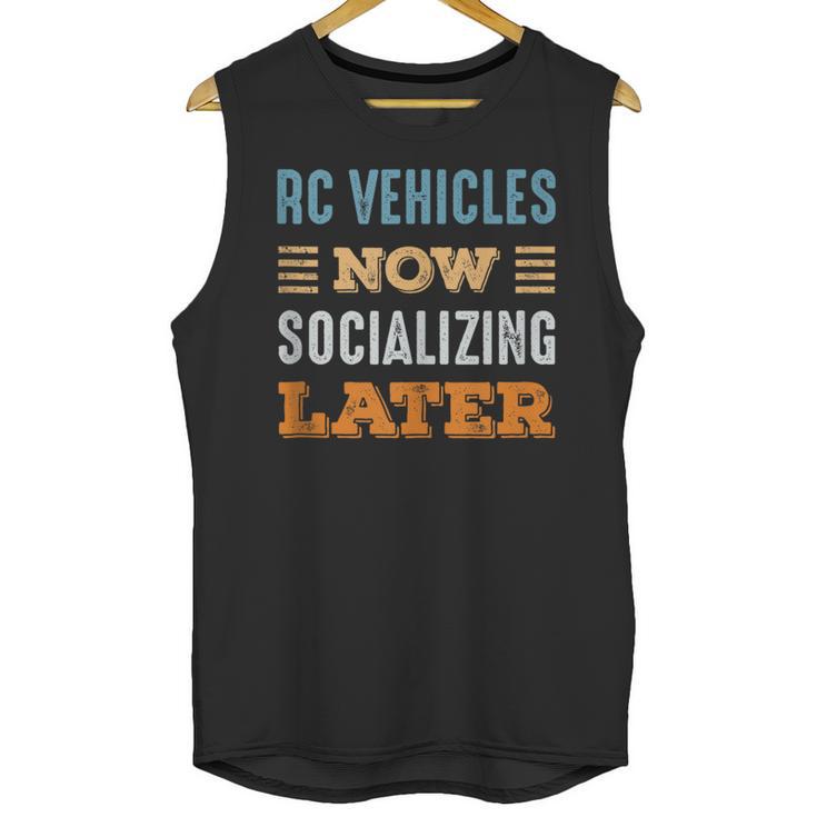 RC Vehicles Now Minimal Socializing Introvert Vintage Unisex Tank Top