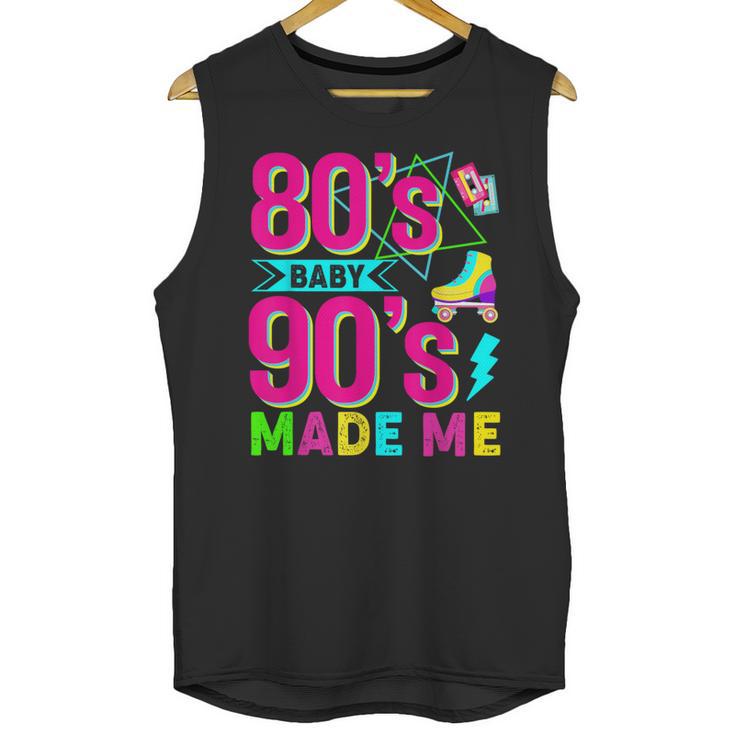 Retro 1980s 80's Baby 1990s 90's Made Me Nostalgia Vibes Unisex Tank Top