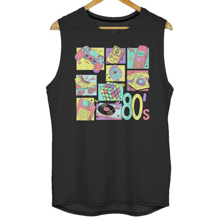 Retro 80s Nostalgia 1980s Throwback Party Costume Unisex Tank Top