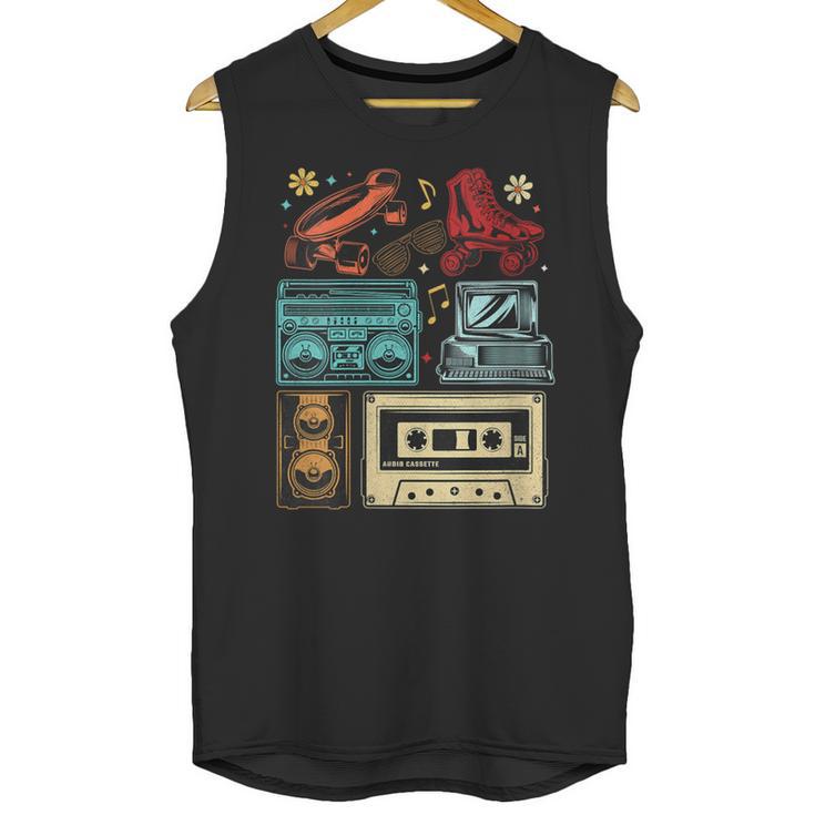 Retro Cassette 70s 80s 90s Music Vintage Party Nostalgia Unisex Tank Top
