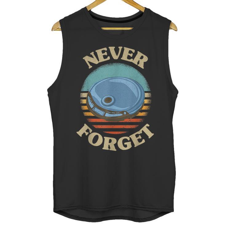 Retro CD Player Never Forget Nostalgia Vintage Unisex Tank Top
