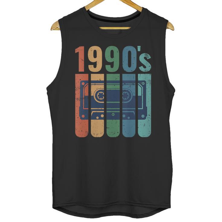 Retro Nineties Style Audio Tape Nostalgia Year 1990 Unisex Tank Top