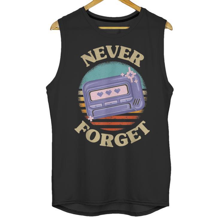 Retro Pager Never Forget Nostalgia Vintage Unisex Tank Top