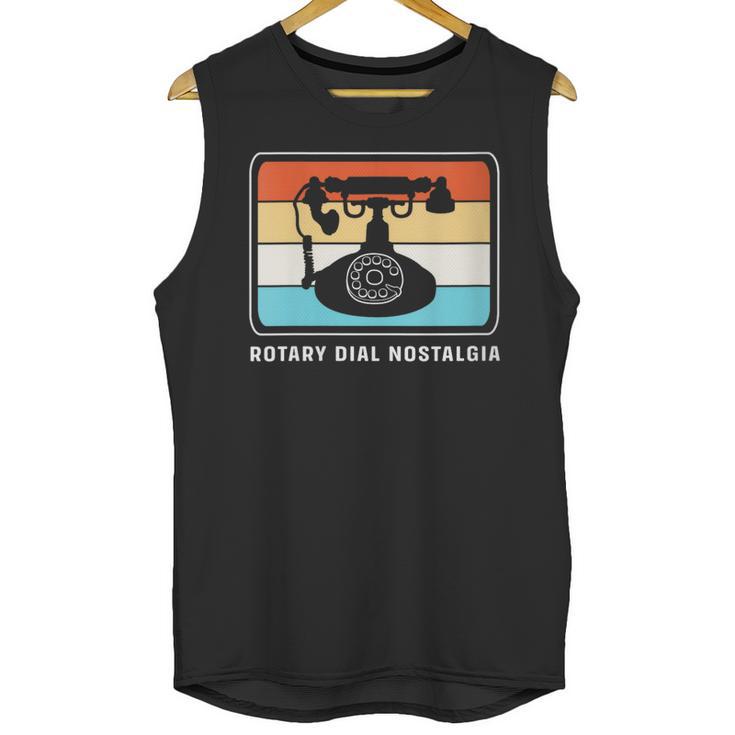 Retro Rotary Dial Nostalgia Dial Phone Unisex Tank Top