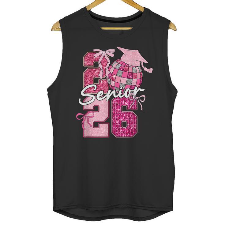 Retro Senior 2026 Coquette Bow Graduation Class Of 2026 Unisex Tank Top