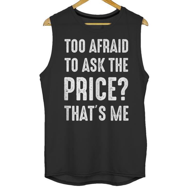 Sarcastic Budget Shopper Introvert Shopping Humor Unisex Tank Top