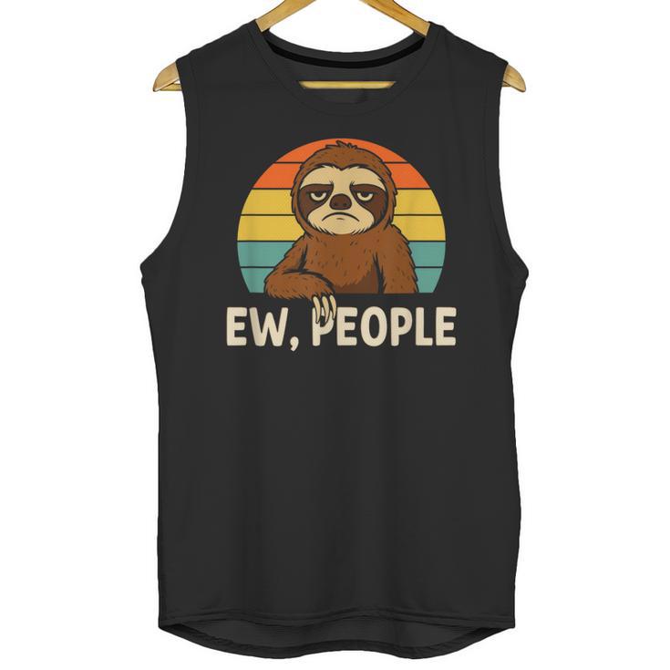 Sarcastic Sloth Introvert Anti Social Unisex Tank Top