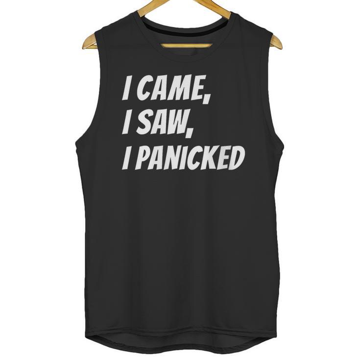 I Came I Saw Meme For Shy And Introvert People Unisex Tank Top I Came I Saw Meme For Shy And Introvert People Unisex Tank Top