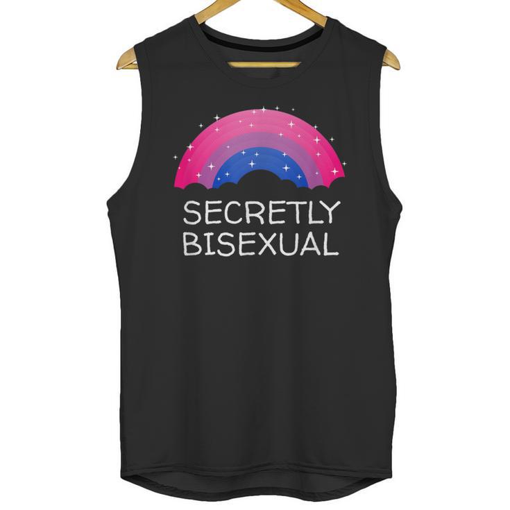 Secretly Bisexual Bi Introvert Bi Pride Antisocial LGBTQ Unisex Tank Top