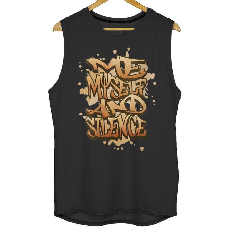 Self Care Introvert Relaxation Me Myself And Silence Retro Unisex Tank Top