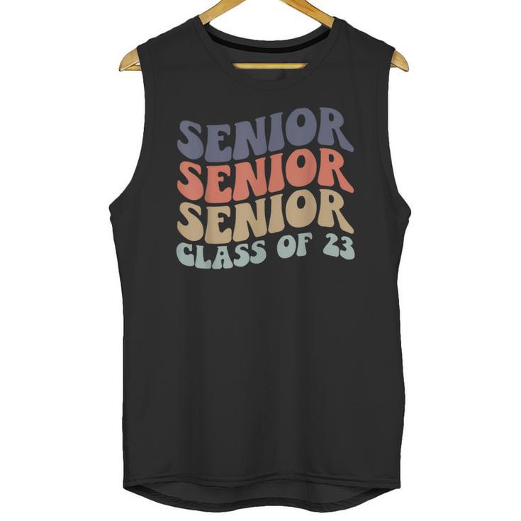 SENIOR 2023 Retro Class Of 2023 Seniors Graduation 23 Hippie Unisex Tank Top