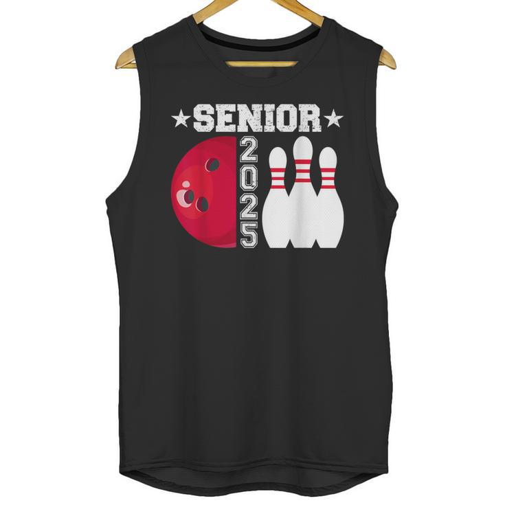 Senior 2025 Bowling Player Class Of 2025 Graduation Seniors Unisex Tank Top