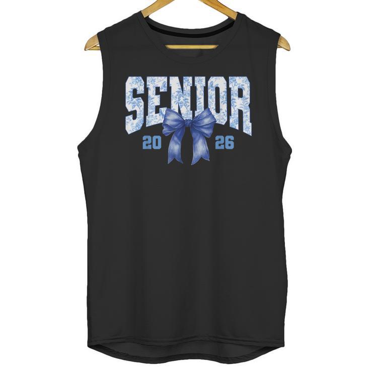Senior 2026 Class Of 2026 Toile Coquette Bow Graduation 2026 Unisex Tank Top