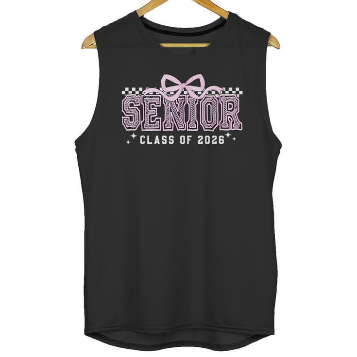 Senior 2026 Coquette Bow Class Of 2026 Graduation Graduate Unisex Tank Top
