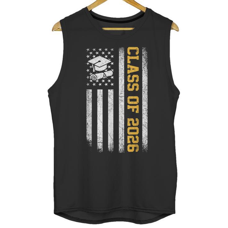 Senior 26 Class Of 2026 American Flag Graduation 2026 Unisex Tank Top