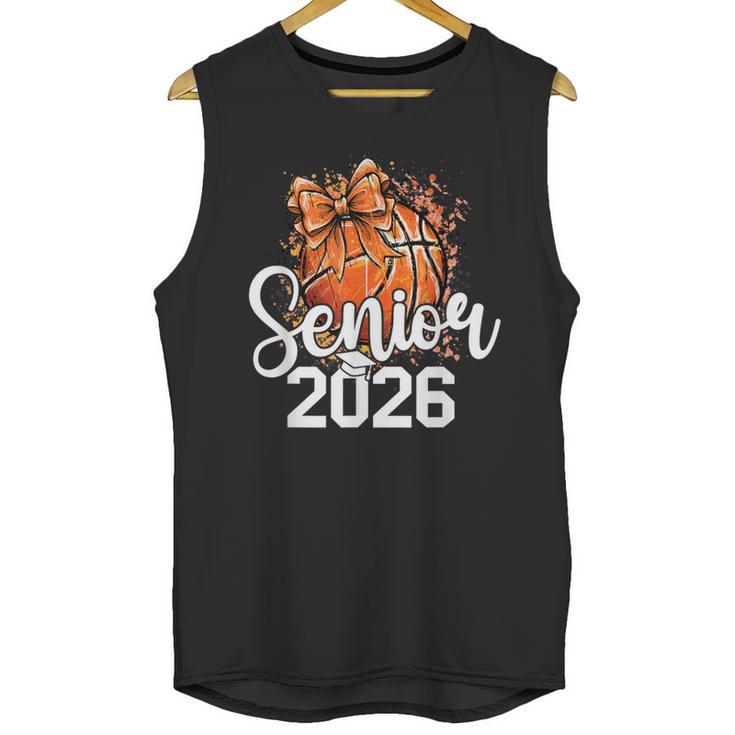 Senior Basketball Class Of 2026 Coquette Graduation Day Unisex Tank Top