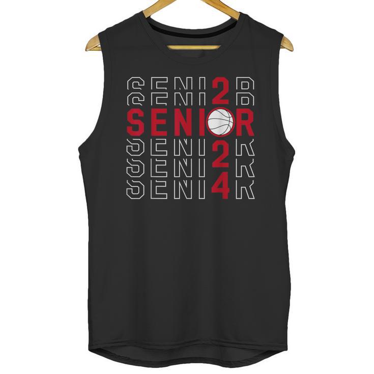 Senior Class Of 2024 Graduation 2024 Maroon Basketball Unisex Tank Top