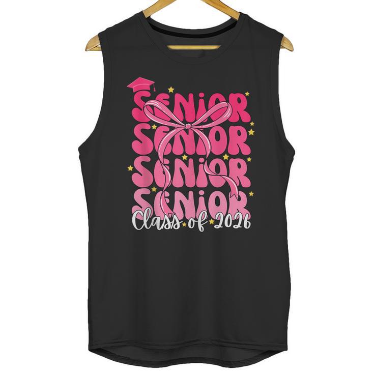 Senior Class Of 2026 Pink Coquette Bow Graduation 2026 Unisex Tank Top