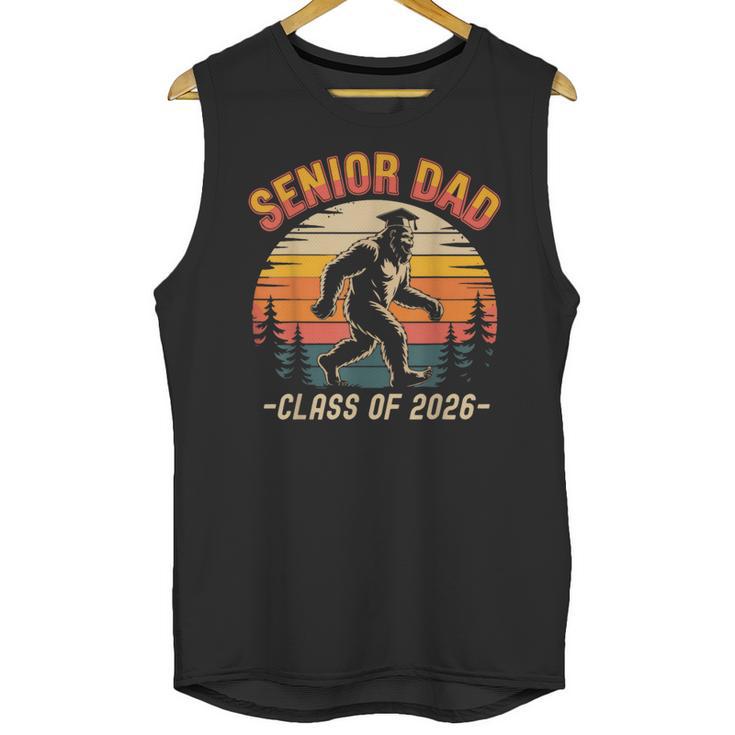 Senior Dad Class Of 2026 Bigfoot Vintage Graduation Unisex Tank Top