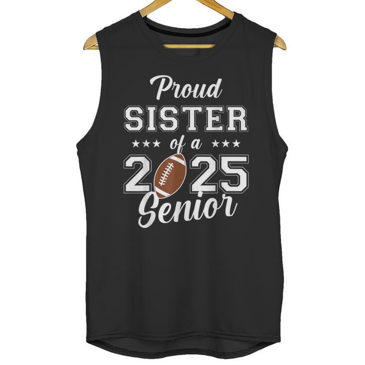 Senior Football Sister Class Of 2025 Graduation Graduate Unisex Tank Top