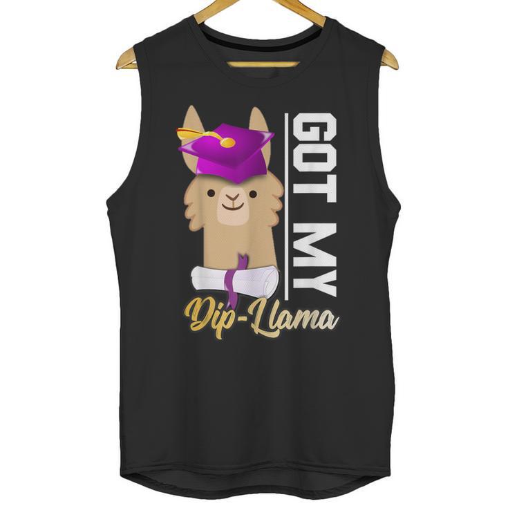 Senior Graduation TShirt 2019 Got My Diploma Llama Pun Shirt Unisex Tank Top