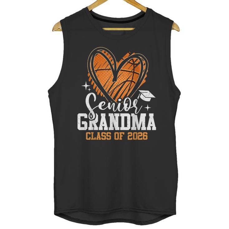 Senior Grandma Class Of 2026 Basketball Graduation Heart Unisex Tank Top
