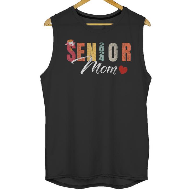 Senior Mom 2024 Graduation Heart Class Of 2024 Unisex Tank Top