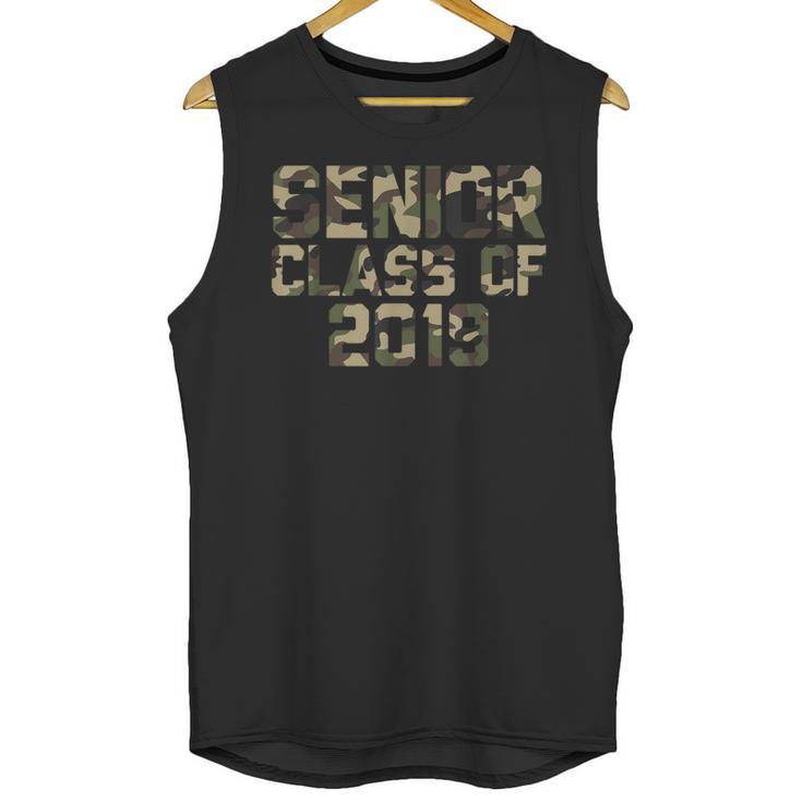 Seniors 2019 Class TShirt Camo Print T-Shirt Graduation Gift Unisex Tank Top