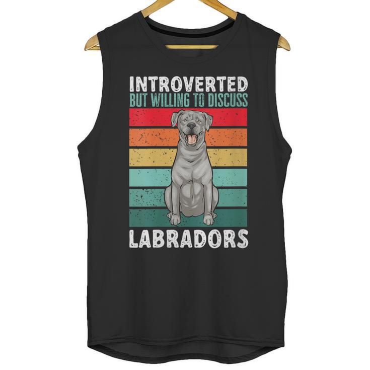 Silver Labrador Retriever Introvert Silver Lab Unisex Tank Top