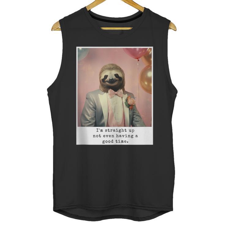 Social Anxiety Not Having A Good Time Socializing Introvert Unisex Tank Top