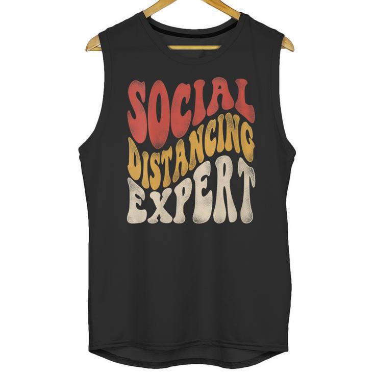 Social Distancing Expert Introvert Unisex Tank Top