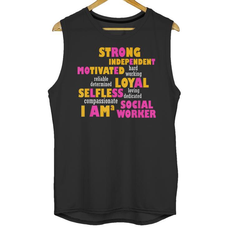 Social Worker T Shirt Graduation Social Work Month Unisex Tank Top