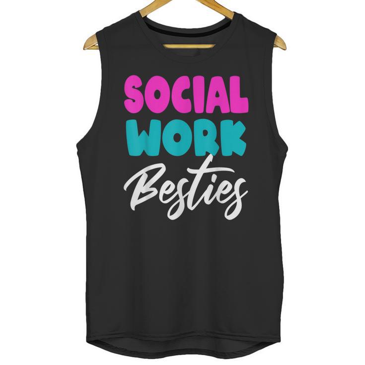 Social Worker Work Coworkers Best Friend Graduation MSW Unisex Tank Top